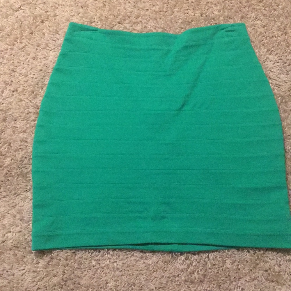 Green skirt